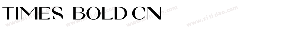 Times-Bold Cn字体转换